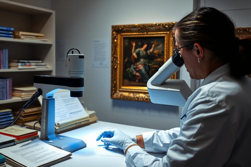 Badania proweniencyjne dzieła sztuki w laboratorium muzealnym Badania proweniencyjne dzieła sztuki w laboratorium muzealnym