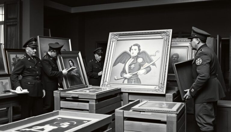 Naziści transportujący zrabowane dzieła sztuki podczas II wojny światowej