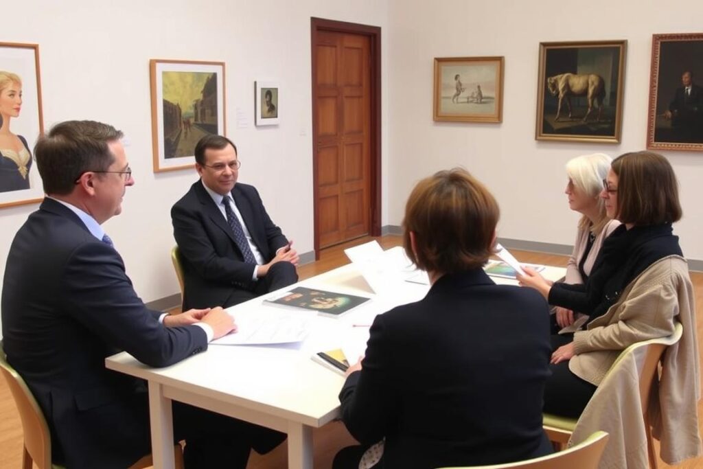 Rozmowa kwalifikacyjna przed komisją rekrutacyjną na Akademię Sztuk Pięknych Rozmowa kwalifikacyjna przed komisją rekrutacyjną na Akademię Sztuk Pięknych