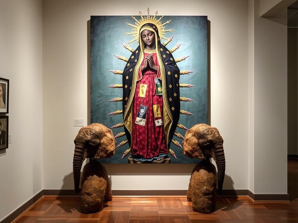 Święta Dziewica Maria Chrisa Ofili - najbardziej kontrowersyjne dzieło sztuki religijnej Święta Dziewica Maria Chrisa Ofili - najbardziej kontrowersyjne dzieło sztuki religijnej