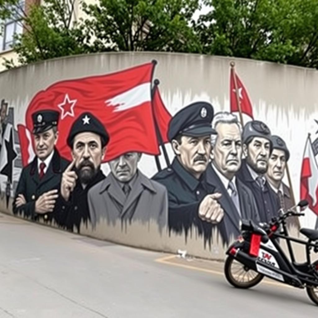 Mural upamiętniający Żołnierzy Wyklętych - przykład współczesnej sztuki patriotycznej Mural upamiętniający Żołnierzy Wyklętych - przykład współczesnej sztuki patriotycznej