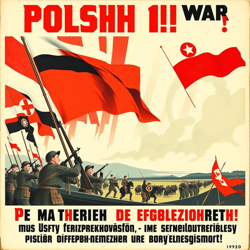 Plakat patriotyczny z okresu wojny polsko-bolszewickiej 1920 roku Plakat patriotyczny z okresu wojny polsko-bolszewickiej 1920 roku