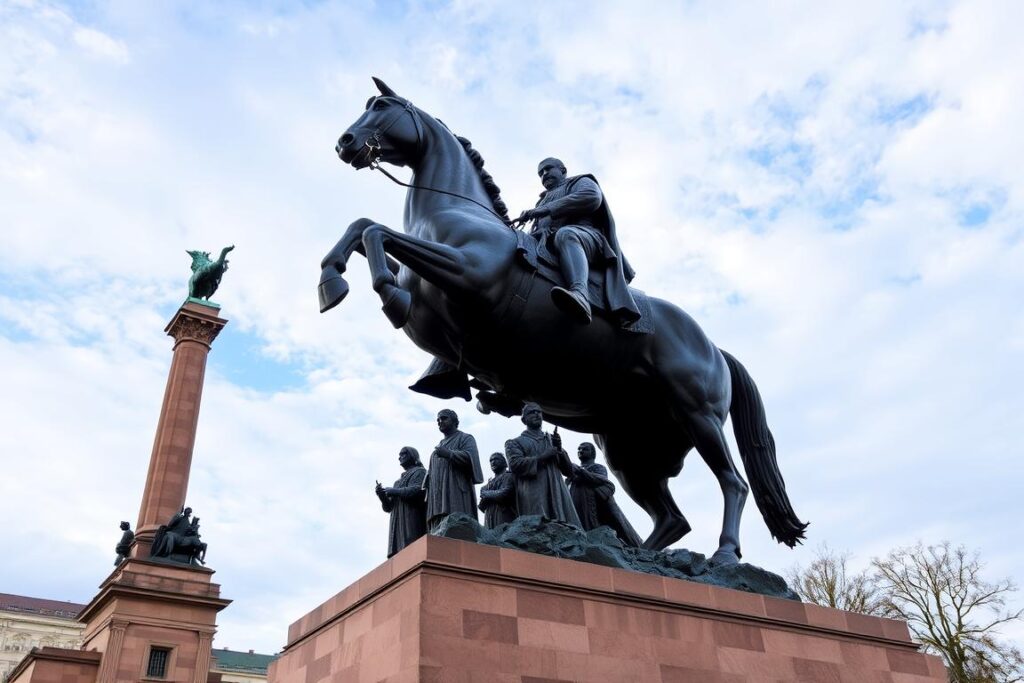 Pomnik Grunwaldzki w Krakowie - przykład patriotycznej rzeźby monumentalnej Pomnik Grunwaldzki w Krakowie - przykład patriotycznej rzeźby monumentalnej