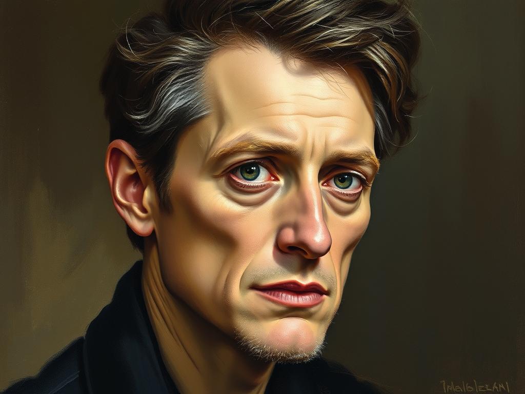 Portret autorstwa Józefa Oleszkiewicza Portret autorstwa Józefa Oleszkiewicza