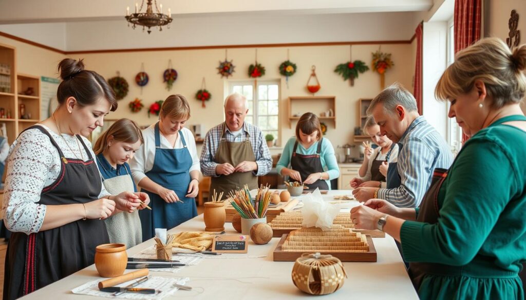 Warsztaty tradycyjnego rzemiosła organizowane przez stowarzyszenie kulturalne