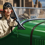 Tamara Łempicka - Autoportret w zielonym bugatti