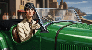 Tamara Łempicka - Autoportret w zielonym bugatti