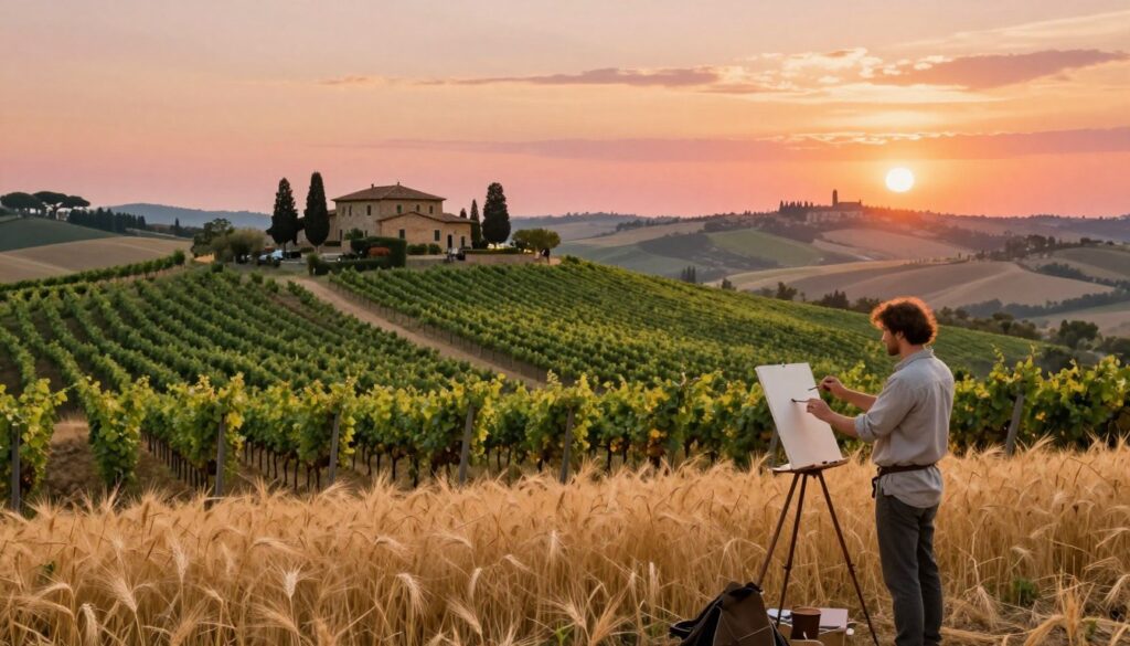 podróże do włoch światło